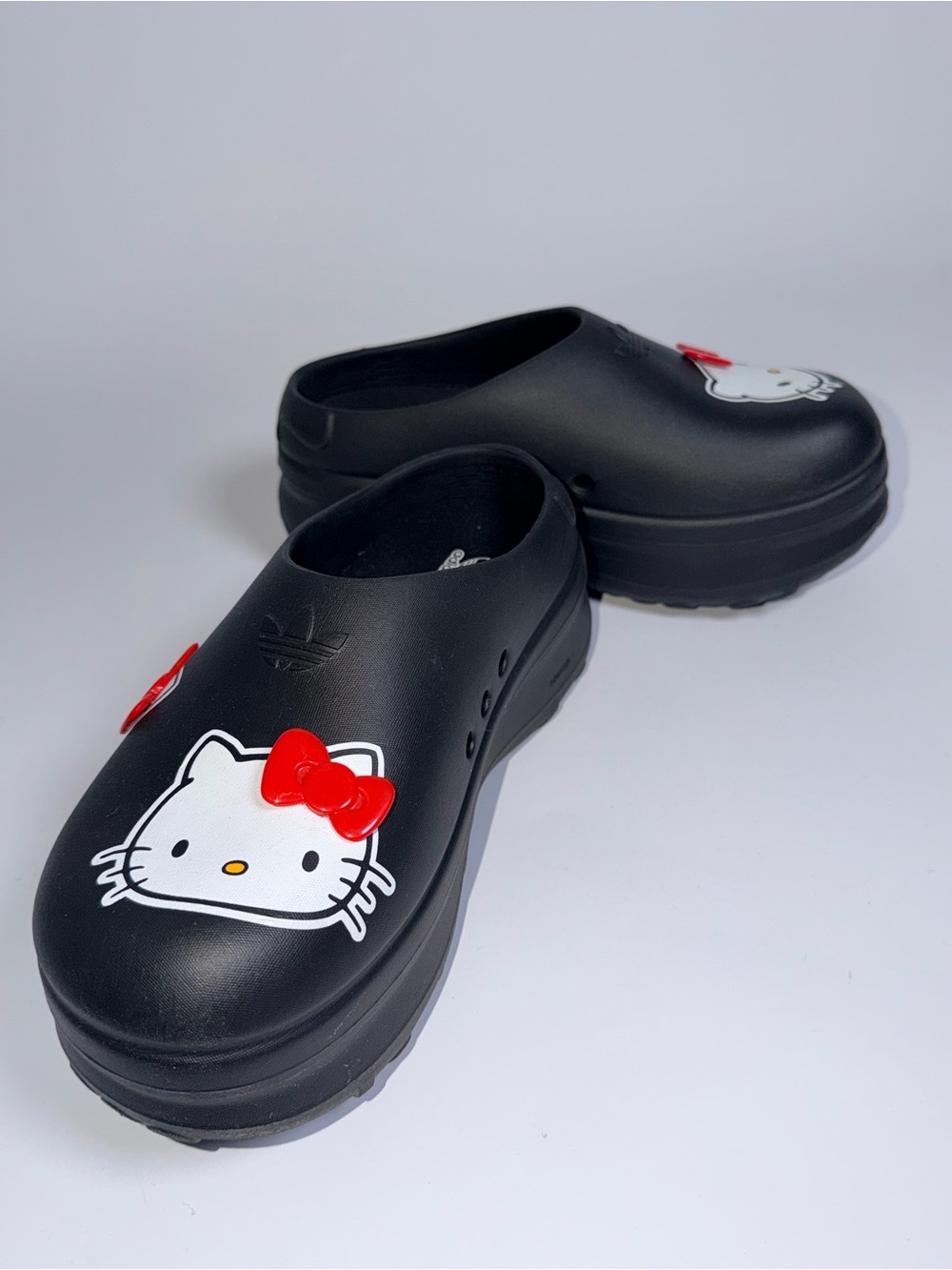 Adidas x Hello Kitty Adifom Stan Smith Mule Black Platform Clogs Women’s 6 - Picture 9 of 9